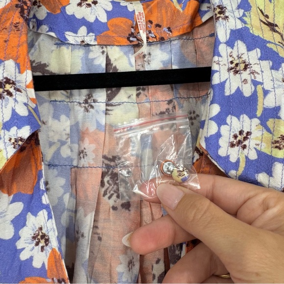 NWT Free People Sugar Crush Mini Dress in Cobalt Combo - Picture 5 of 13